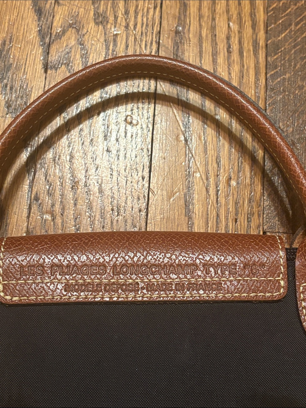 Longchamp mini black le pliage type "S" bag - Picture 7 of 10